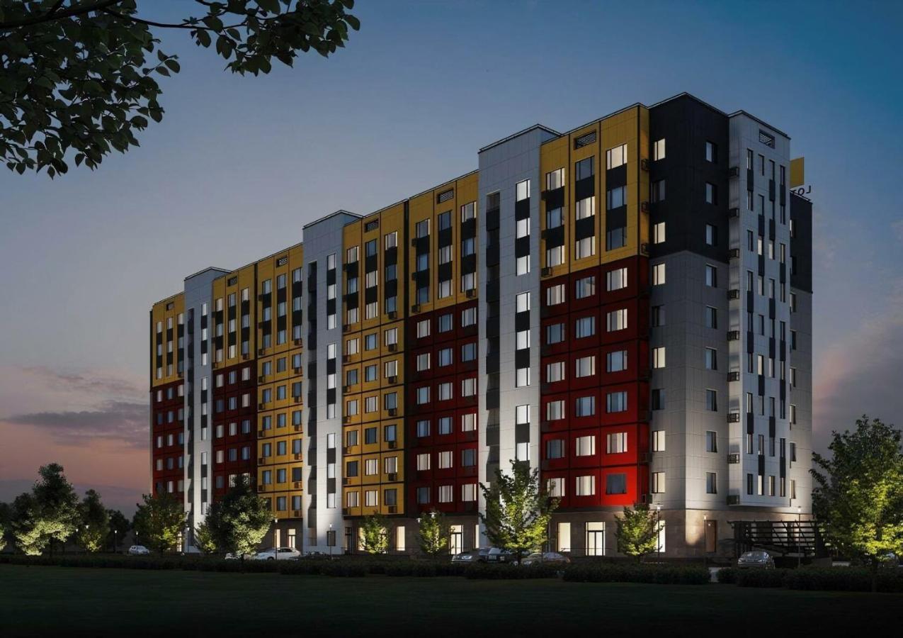 Уютная квартира-студия ЖК Lotus Terrace Apartment Алма Ата Екстериор снимка